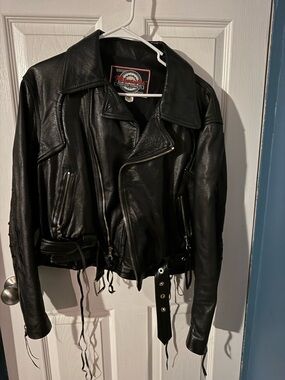 Classic Black Leather Biker Jacket